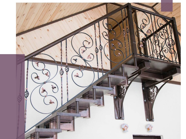 Кованые лестницы в Армавире от 79022 руб. под ключ