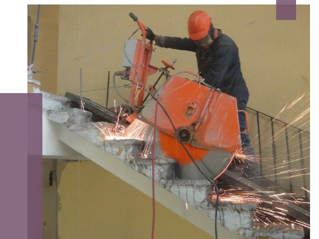 Демонтаж бетонных лестниц в Армавире от 4559 руб. за м2 | ПРОЛЁТ-Рмв