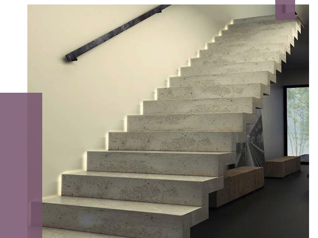 Облицовка бетонных лестниц в Армавире от 4559 руб/м2 