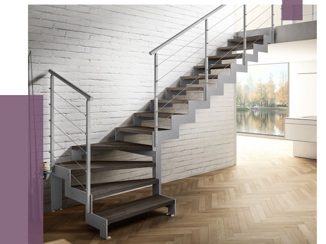 Г-образные лестницы под ключ в Армавире от 36725 руб. | ПРОЛЁТ-Рмв