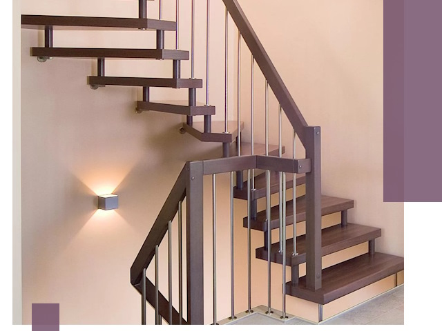 Изготовление лестниц на больцах в Армавире под ключ