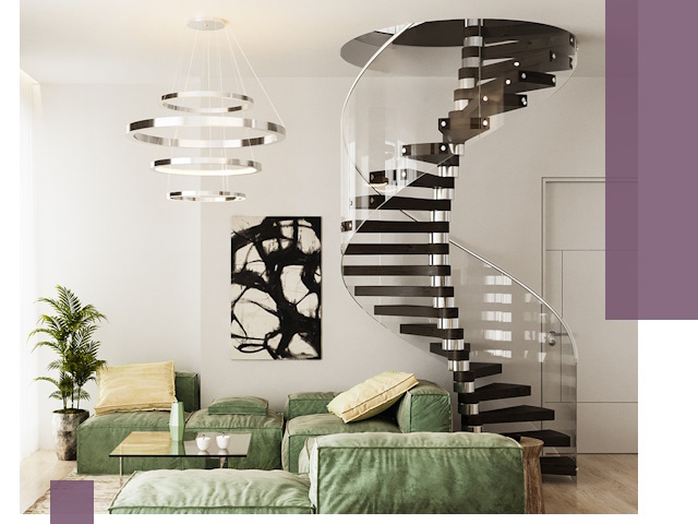 Лестницы для двухуровневой квартиры в Армавире — изготовление и монтаж