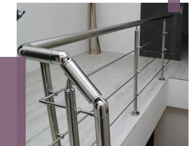 Перила из нержавеющей стали в Армавире от 8915 руб. под ключ | ПРОЛЁТ-Рмв