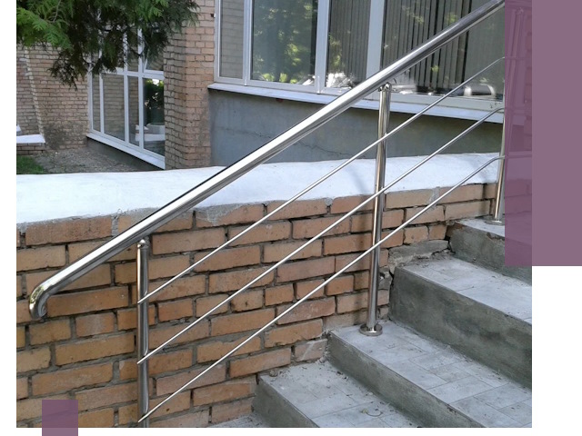 Перила из нержавеющей стали высокого качества в Армавире