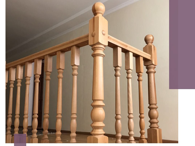 Деревянные перила на заказ в Армавире: монтаж и изготовление