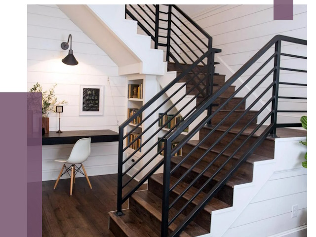 Перила для лестницы в доме в Армавире от 7345 руб. — ПРОЛЁТ-Рмв