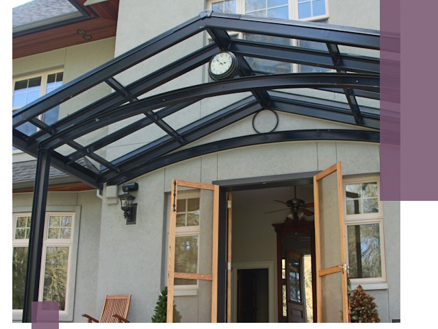 Изготовление и монтаж навесов и козырьков в Армавире