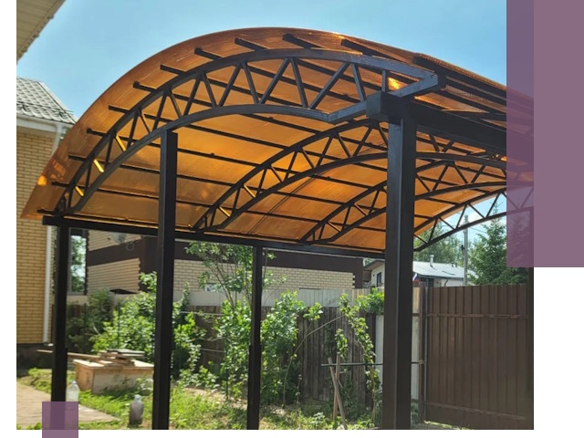 Изготовление навесов под ключ в Армавире из качественных материалов