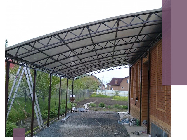 Профессиональный монтаж навесов под ключ в Армавире