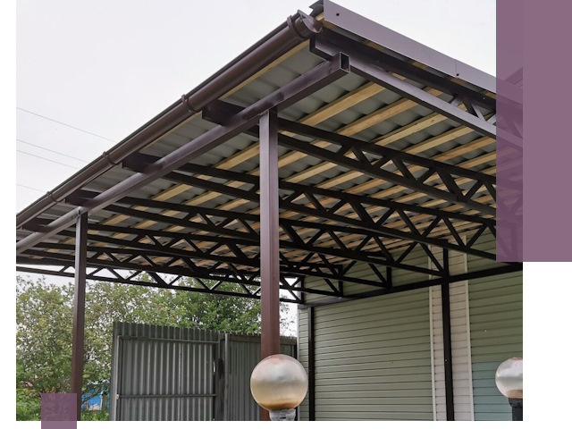 Навесы под ключ в Армавире: изготовление, монтаж и гарантия