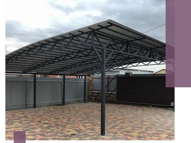 Недорогие навесы под ключ в Армавире — изготовление и монтаж