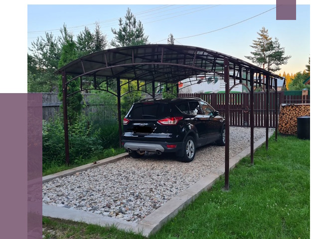 Навесы для автомобиля в Армавире от 13018 руб.  | ПРОЛЁТ-Рмв