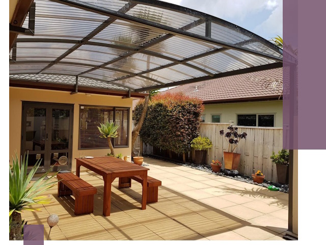 Навесы во двор под ключ в Армавире — изготовление и монтаж