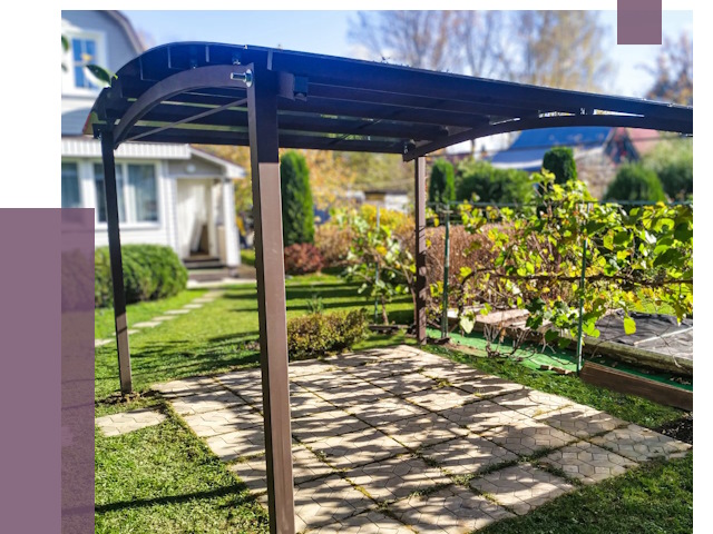 Навесы для дачи в Армавире от 12613 руб. под ключ — ПРОЛЁТ-Рмв