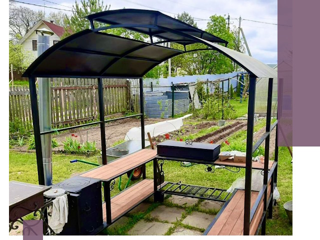 Навесы для барбекю в Армавире: изготовление, монтаж и демонтаж