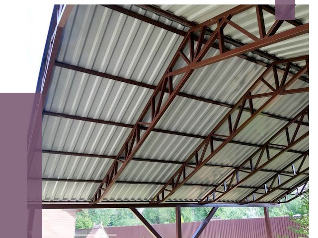 Навесы из профнастила в Армавире от 7294 руб. | ПРОЛЁТ-Рмв