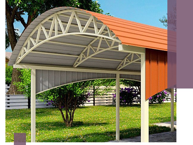 Навесы из профнастила под ключ в Армавире — установка и монтаж