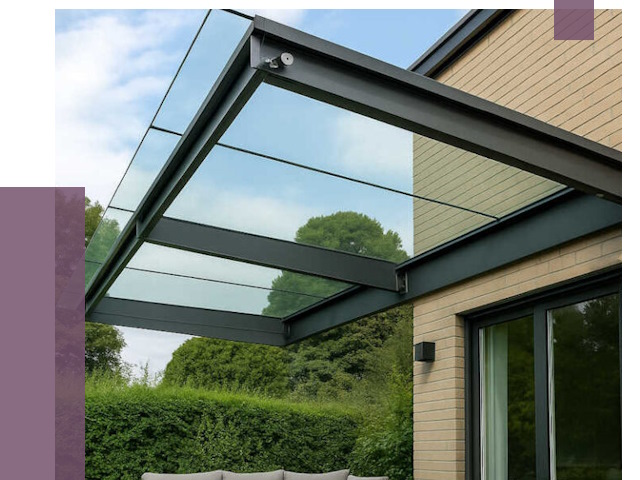 Стеклянные навесы и козырьки в Армавире от 12157 руб.