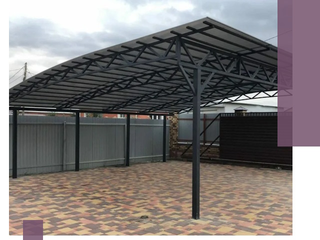 Металлические навесы под ключ в Армавире — изготовление и монтаж