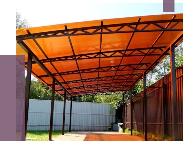 Односкатные навесы под ключ в Армавире от 13018 руб. 