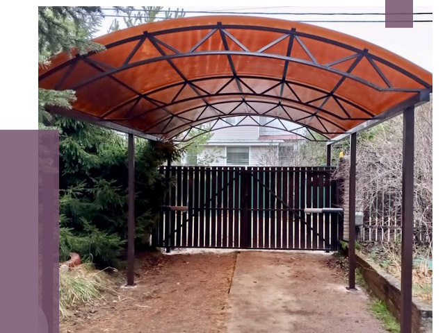 Арочные навесы в Армавире от 12613 руб. — изготовление и монтаж | ПРОЛЁТ-Рмв