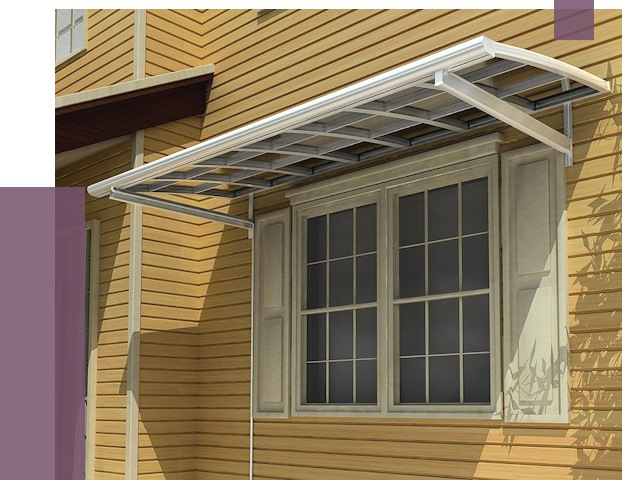 Козырьки над окнами в Армавире от 7548 руб. — монтаж, покупки | ПРОЛЁТ-Рмв