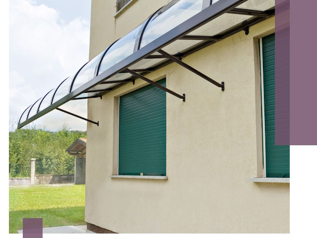 Козырьки над окнами в Армавире — изготовление и монтаж по выгоде