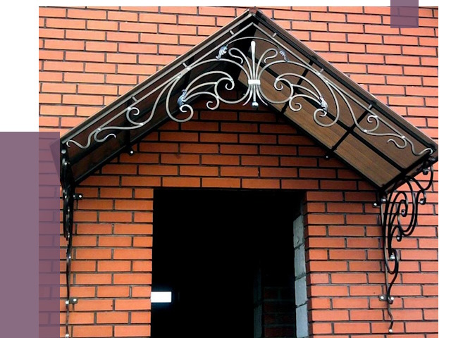 Металлические козырьки в Армавире от 10587 руб. 