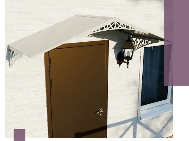 Металлические козырьки на входы и террасы в Армавире