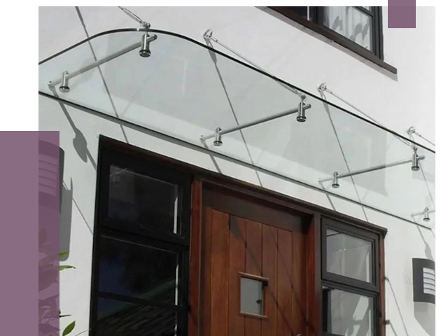 Стеклянные козырьки в Армавире от 18742 руб. | ПРОЛЁТ-Рмв