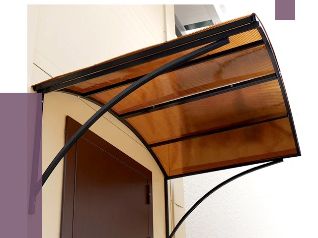 Недорогие козырьки в Армавире от 7517 руб.  | ПРОЛЁТ-Рмв