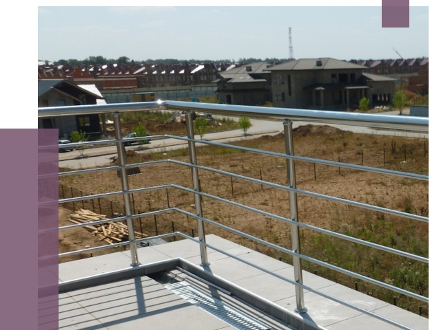 Парапеты из нержавеющей стали в Армавире от 7902 руб. за м² | ПРОЛЁТ-Рмв