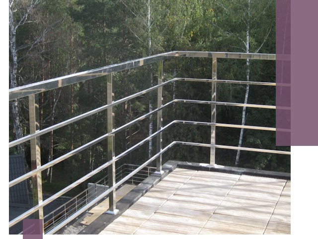 Парапеты из нержавеющей стали в Армавире — изготовление и монтаж