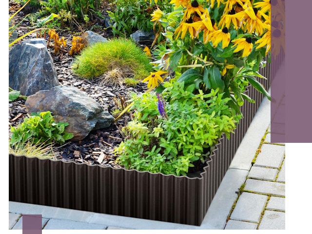 Металлические бордюры для клумб в Армавире — производство и монтаж