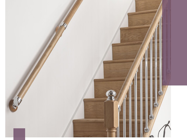 Пристенные поручни из стали и нержавейки под монтаж в Армавире